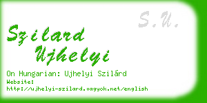 szilard ujhelyi business card