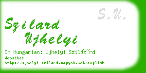 szilard ujhelyi business card